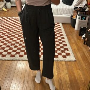Women’s Black Pinstripe Pants